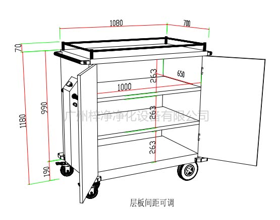 無菌物品運送車、回收車、下送車、電動運送車、密封車設(shè)計圖